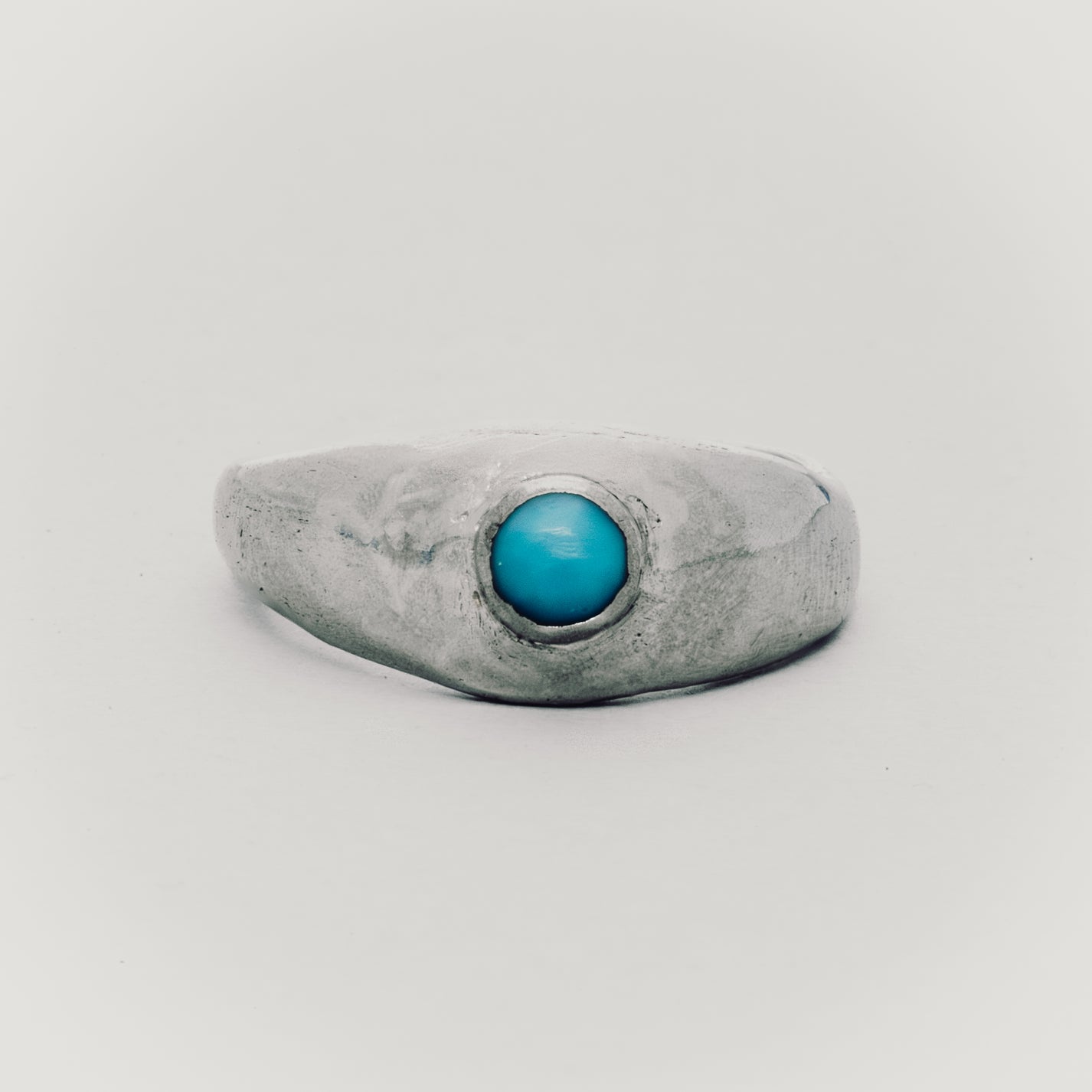 Turquoise Large Band Ring • Size 9